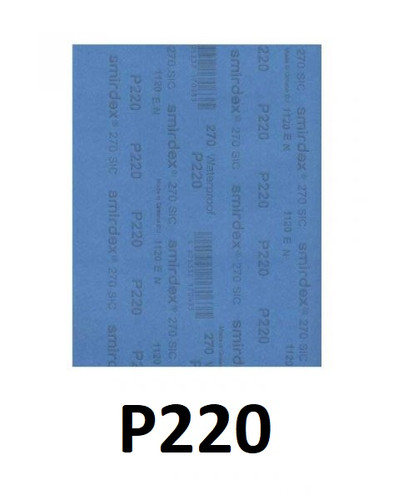 ورق سنباده اسمیردکس پوستاب پشت آبی P220 (ساخت یونان)