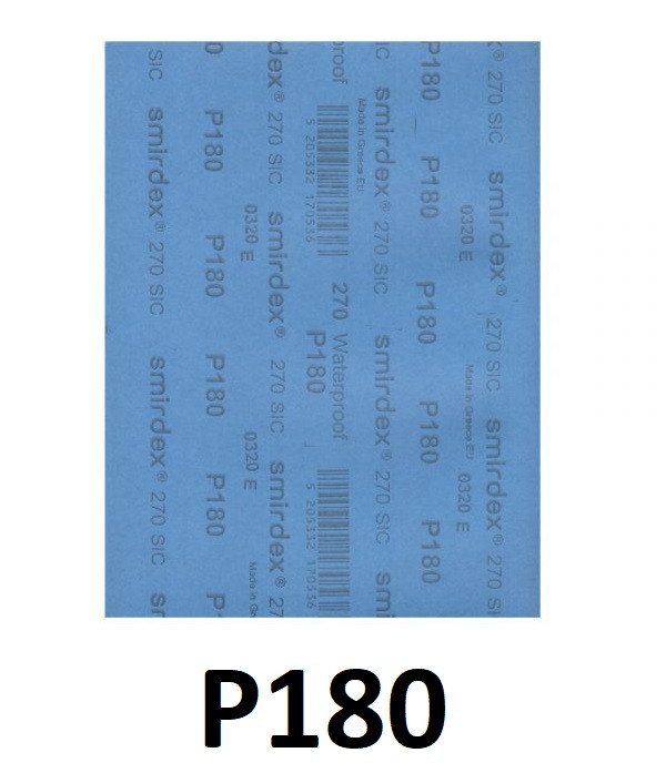 ورق سنباده اسمیردکس پوستاب پشت آبی P180 (ساخت یونان)
