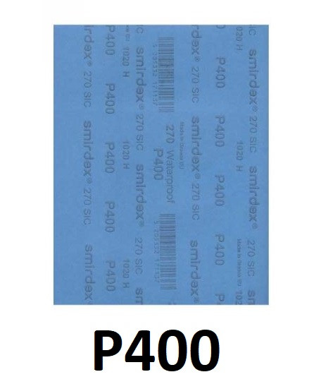 ورق سنباده اسمیردکس پوستاب پشت آبی P400 (ساخت یونان)