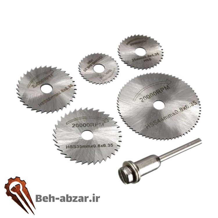 ست 6 پارچه فرز اره مینیاتوری