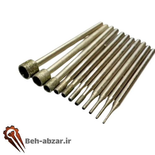 مته الماسه سوراخ کاری سنگ های قیمتی (ست 8 عددی )