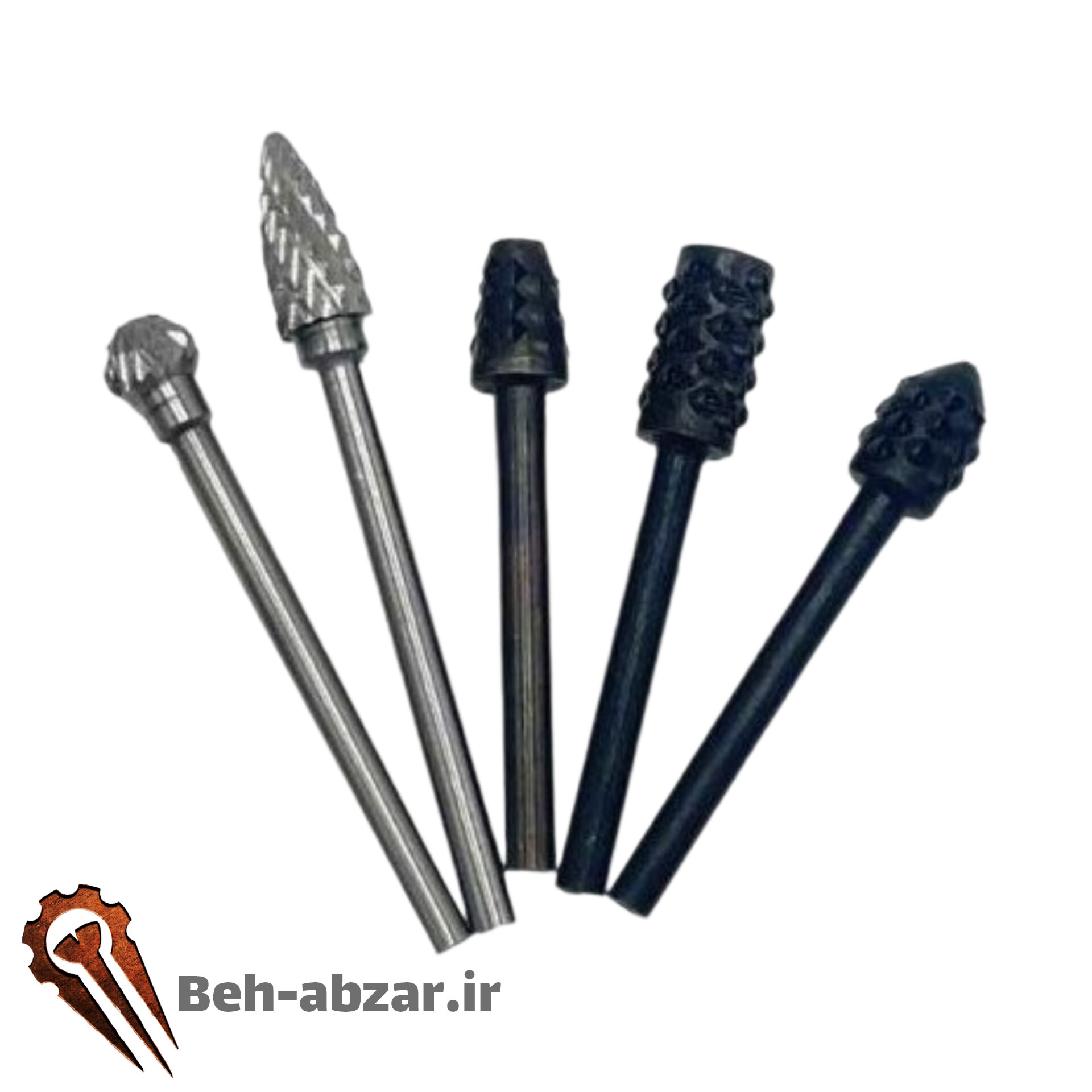 مجموعه ۵ عددی فرز فرم چوب ترکیبی الماسه و عاج دار